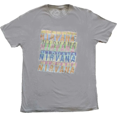 Afbeelding van Nirvana Repeat Heren T shirt 2XL Grijs