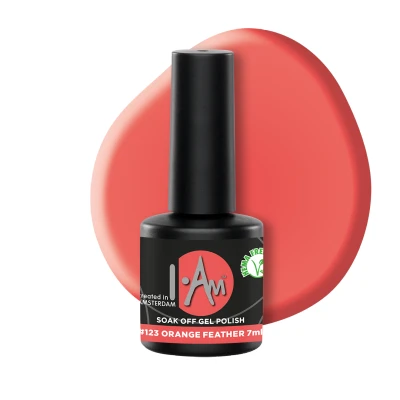 Afbeelding van Soak Off Gel Polish #123 Orange Feather (7ml)