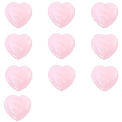 Afbeelding van 10 stks Hartvormige Roze Kristal Rozenkwarts Hart Liefde Genezing Zorgen Steen Reiki Balanceren Halfedelsteen Facial Jade Massage Tool Woondecoratie Edelsteen Decor Gift Souvenir