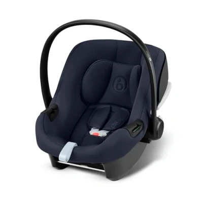 Afbeelding van CYBEX Aton B2 i Size Autostoeltje met Base One voor baby&#039;s, vanaf de geboorte tot ca. 24 maanden, max. 13 kg, incl. ISOFIX basis en inlegkussen pasgeborenen, geschikt SensorSafe, Bay Blue