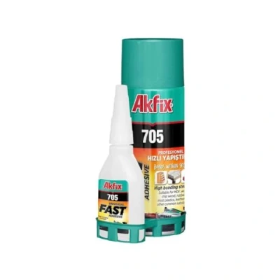 Afbeelding van Akfix 705 Alleslijm, professioneel en extra sterk, met 200 ml spray activator, voor universele reparaties hoge hechtsterkte