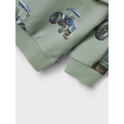 Afbeelding van Name It mini jongens trui LUDVIG Green Regular Fit