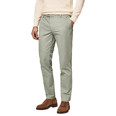 Afbeelding van Hackett London Core Kensington broek voor heren, Dusty Groen, 32W / 34L