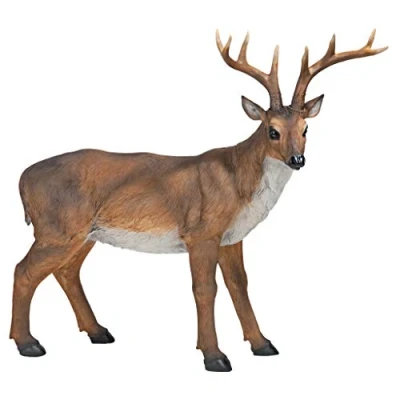 Afbeelding van Design Toscano JQ7105 Big Rack Buck Deer Garden Decoy Animal Standbeeld, 71 cm, Polyresin, Full Color