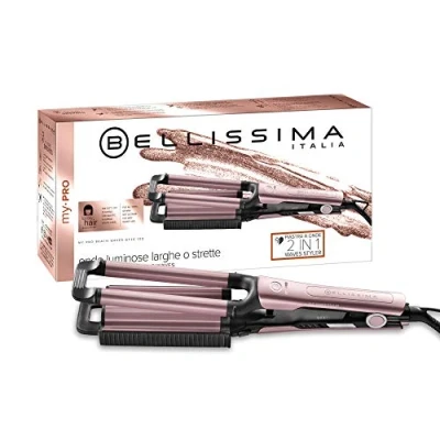 Afbeelding van Imetec Bellissima My Pro Beach Waves GT20 100 stijltang voor golven en krullen met natuurlijk effect, 3 temperatuurinstellingen optimale bescherming van het haar, dubbele krultang