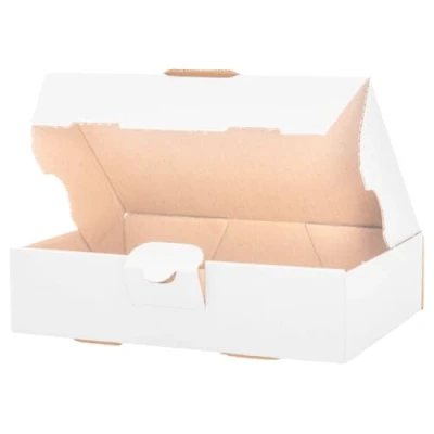 Afbeelding van verpacking maxi postdozen, maxi, 180 x 130 45 mm, MB 2, wit, verzenddozen, vouwdoos, brief, 300 stuks