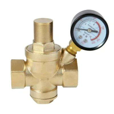 Afbeelding van Waterdrukregelaar met manometer drukverminderaar reduceerventiel drukregelventiel drukregelaar aansluiting 1/2 3/4 1 1/4 inch 6 bar (3/4 inch)