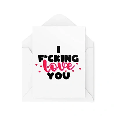 Afbeelding van I Love You Card Leuke Kaarten voor uw Partner Valentines Vriendje en Vriendin Echtgenoot CBH1678