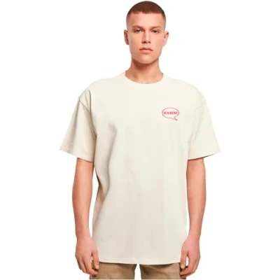 Afbeelding van Merchcode Mrkebab Heavy Tshirt print, Heren, Maat: Large, Sand