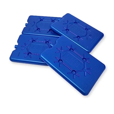 Afbeelding van ToCi koelaccu&#039;s van elk 200 ml, 4 blauwe koelelementen, platte voor koeltas of koelbox, dun, extra plat, koelpads, koelpack koeldraagtas