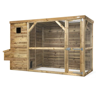 Afbeelding van Voldux Kippenhok Toon Links 300x120x190 cm Naturel