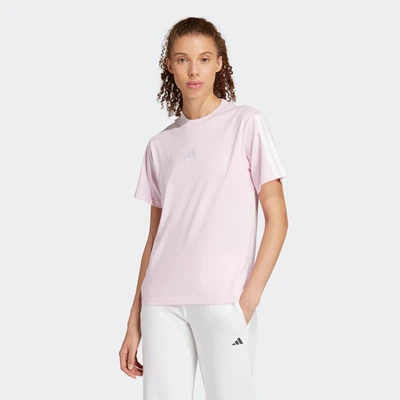 Afbeelding van adidas Sportswear Essentials 3STRIPES Tshirt basic, Dames, Maat: XL, Clear pink/white