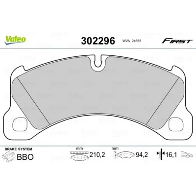 Afbeelding van Valeo Remblokset 302296