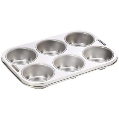 Afbeelding van Vogue diepe RVS bakvorm 6 muffins