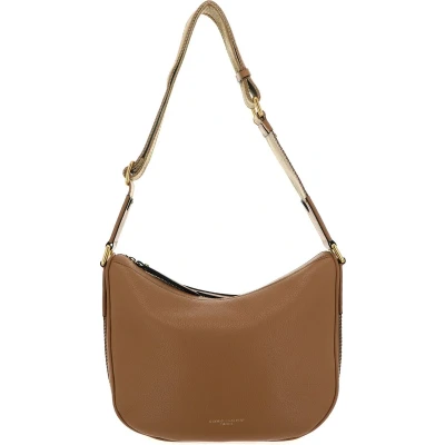 Afbeelding van GIANNI CHIARINI Leren Schoudertas Armonica Crossbody Bag Nature Lichtbruin