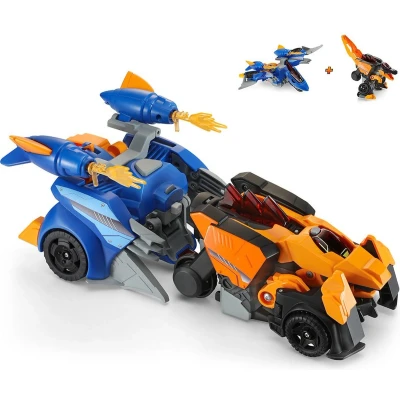 Afbeelding van Vtech Switch &amp; Go Dino&#039;s Dinocar 3 1 Spinosaurio pterodactylus Oranje