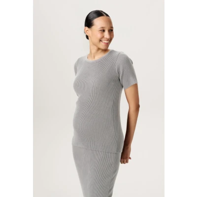Afbeelding van Noppies Tshirt basic, Dames, Maat: Medium, Ultimate grey