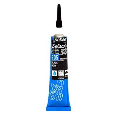 Afbeelding van PEBEO Setacolor 3D dimensionale brod&#039;perle parel effect stof verf 20ml buis (zwart)