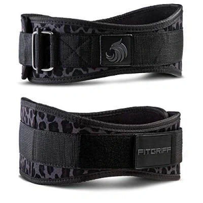 Afbeelding van Fitgriff® V2 gewichthefgordel voor dames en heren, bodybuilding, krachttraining, crossfit, trainingsriem, gewichtheffen riem, gym workout (luipaard, S)