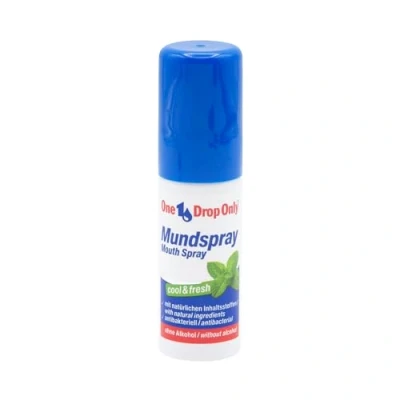 Afbeelding van One Drop Only® Antibacteriële mondspray 1 delige set zonder alcohol met natuurlijke ingrediënten voor een frisse adem (1 x 15 ml)