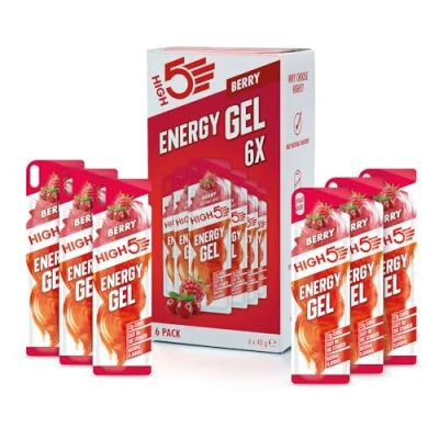 Afbeelding van HIGH5 Energy Gel Quick Release On The Go Van Natuurlijk Vruchtensap (Berry, 6 x 40g)