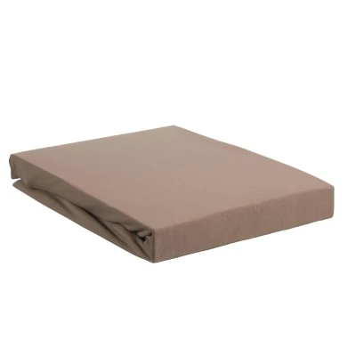 Afbeelding van Beddinghouse Premium Jersey Lycra Splittopper Hoeslaken Taupe