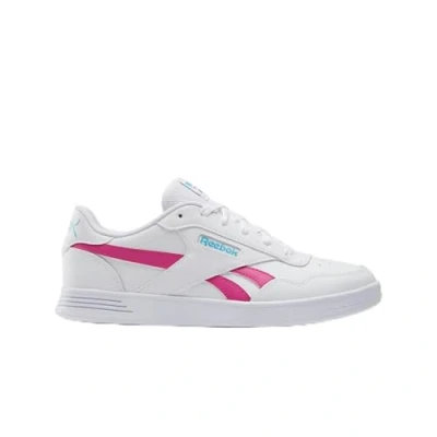 Afbeelding van Reebok Court Advance Trainers Tennisschoenen voor kleibanen, Dames, Maat: 36, Cloud white bold cyan laser pink Leer