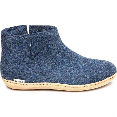 Afbeelding van Glerups Laars met leren zool Blauw 43