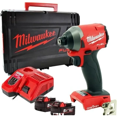 Afbeelding van Milwaukee M18 ONEID2 502X FUEL ONE KEY 1/4&quot; Hex slagschroevendraaier set (2x 5,0Ah accu) in HD Box