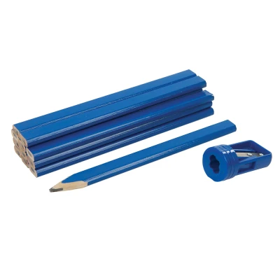 Afbeelding van Silverline 13 delige timmermanspotloden en puntenslijper set 175 mm