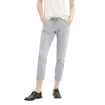 Afbeelding van TOM Tailor Broek, Dames, Maat: 36x28, Navy stripe