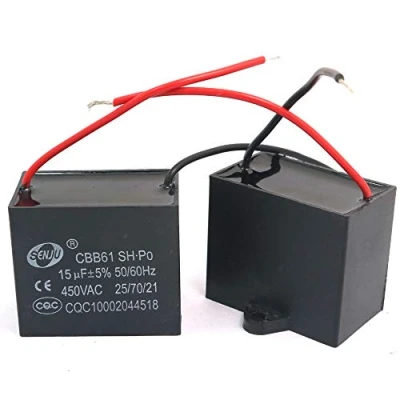Afbeelding van DollaTek 2 stuks CBB61 15uF 450 V AC 50/60 Hz airconditioning ventilator motor loopcondensator