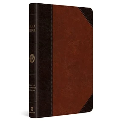 Afbeelding van Thinline Bible ESV Portfolio Design: English Standard Version, Brown/Cordovan, Design, Red Letter, Trutone