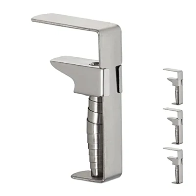 Afbeelding van Relaxdays tafelkleedklemmen 4 stuks, verstelbare tafelkleedhouders voor dikke tafels, rvs, tot 5.4 cm dikte, zilver
