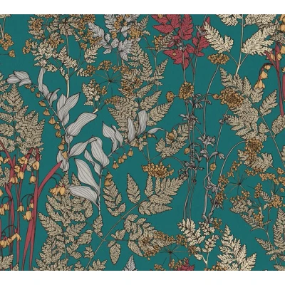 Afbeelding van AS Creation AP Floral Impression 37751 5 377515 Blauw / Beige