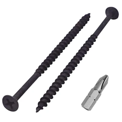 Afbeelding van SKIR&#039;CO (150 stuks) Zwart fosfaat afwerking 4,2 x 90 mm gipsplaatschroeven, houtschroeven, kruiskop, gipsplaatschroeven