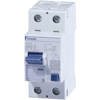 Afbeelding van Doepke aardlekschakelaar 2 polig 40a 230v 30a type a lcw 10ka mod ip20 09 134 601