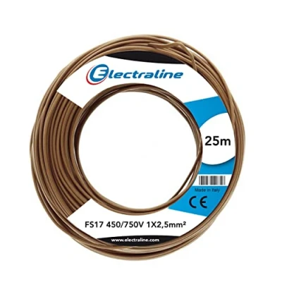 Afbeelding van Electraline 13152 aderleiding FS17, doorsnede 1 x 2,5 mm², bruin, 25 m