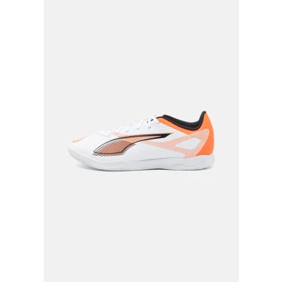 Afbeelding van Puma Ultra 5 PLAY IT Zaalvoetbalschoenen, Heren, Maat: 43, White/black/glowing red Textiel/ synthetisch