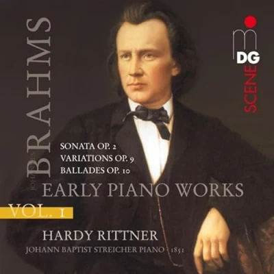 Afbeelding van Hardy Rittner Brahms: Frühe Klavierwerke Vol.1 (CD)