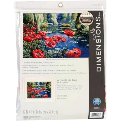 Afbeelding van Dimensions naaldkussenset, Lakeside Poppies