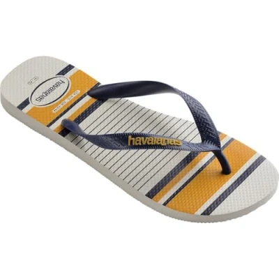 Afbeelding van Havaianas Top nautisch heren Tang , Weiß Marineblau Senf, 37/38 EU