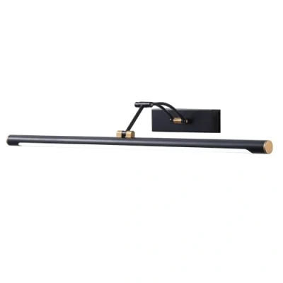 Afbeelding van Miratic Lamp Boven Spiegel met Verlichting IP44 Zwart Ideaal voor Muur Mirror Light (40cm/7W/770lm)