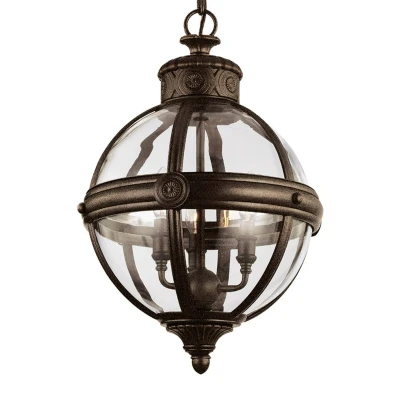 Afbeelding van Feiss LED Kroonluchter 3X E14 Max 60W Dimbaar British Bronze