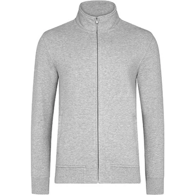 Afbeelding van Herenvest &#039;Premium Full Zip&#039; met zijzakken Grey Melange 4XL