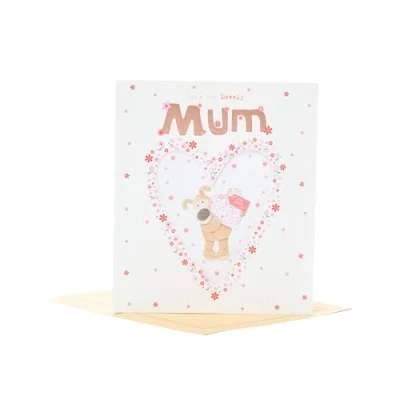 Afbeelding van Boofle Verjaardagskaart voor mama met envelop zoet ontwerp patroon hart, multi, 737937 0 1,159 mm x 184