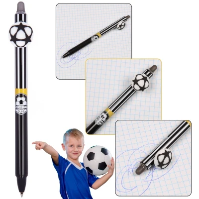 Afbeelding van Juventus Uitwisbare balpen met gum, automatische gelpen, blauwe inkt, uitwisbaar, school 0,5 mm