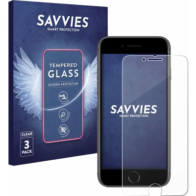Afbeelding van Savvies Glas Screenprotector voor Apple iPhone 8 Gehard Beschermglas 9H (3 Stuks)