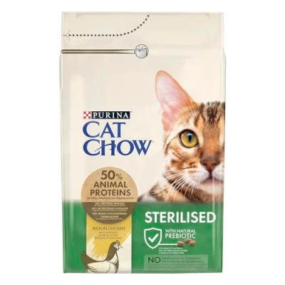 Afbeelding van PURINA CAT CHOW Volwassen Droogvoer voor gesteriliseerde katten NaturiumTM Kip 3 kg Tas
