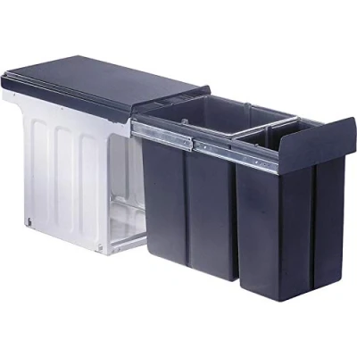 Afbeelding van Wesco Bio Double Inbouw Prullenbak 20 l + 10